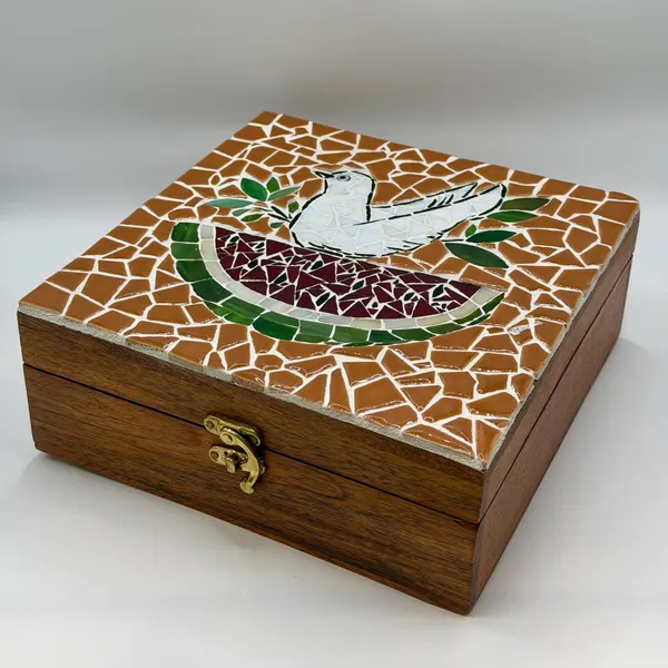 Dove Mosaic Keepsake Box