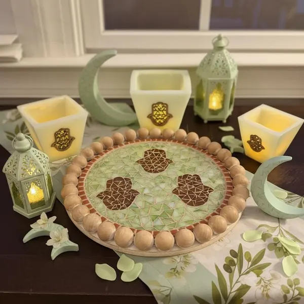 Mosaic home accents — lanterns, boxes, lamps